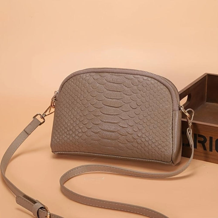 Cora | Belle mini geantă crossbody din piele ecologică cu model crocodil