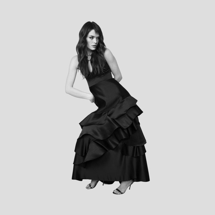 Rochie lunga tafta ROXEVA