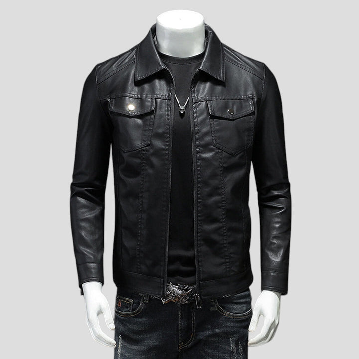 Fabian | Jachetă cu efect de piele