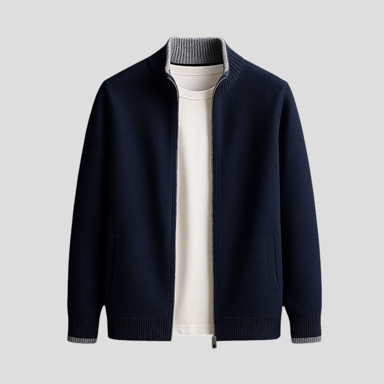 Vlad | Jachetă din tricot cu fermoar