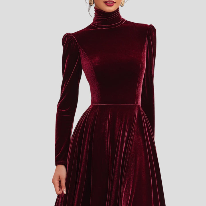 Luisa | Rochie Elegantă Burgundy