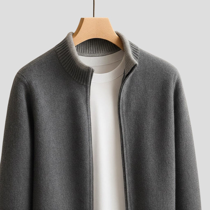 Vlad | Jachetă din tricot cu fermoar