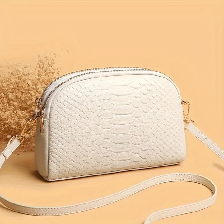 Cora | Belle mini geantă crossbody din piele ecologică cu model crocodil