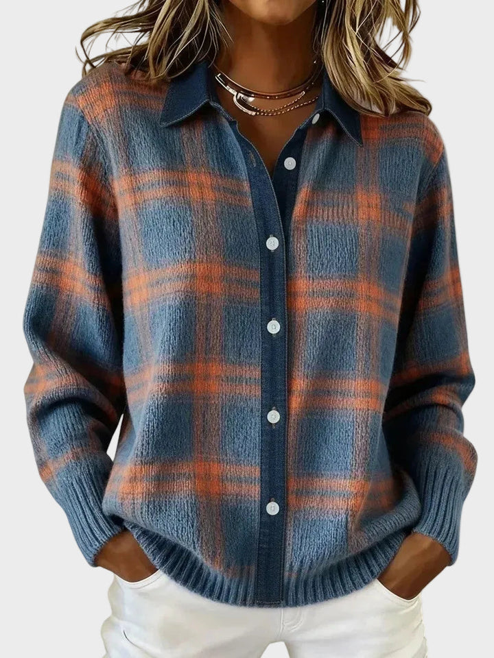 Maria - Cămașă tricotată pentru femei cu nasturi